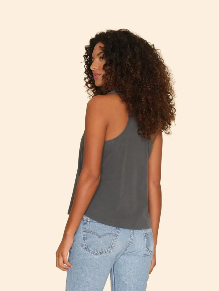 XRENA Vintage Black Jett Tank Women Sweats and Tees XRENA Vintage Black Jett Tank Women Sweats and Tees