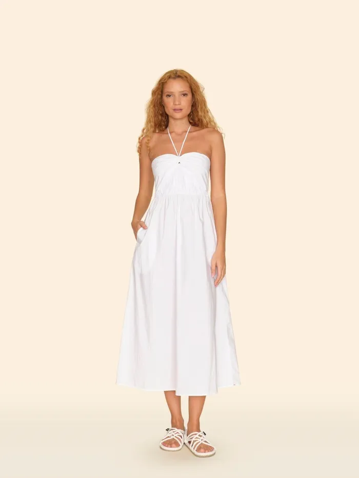 XRENA White Adilyn Dress Women Dresses XRENA White Adilyn Dress Women Dresses