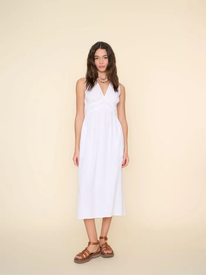 XRENA White Arwen Dress Women Dresses