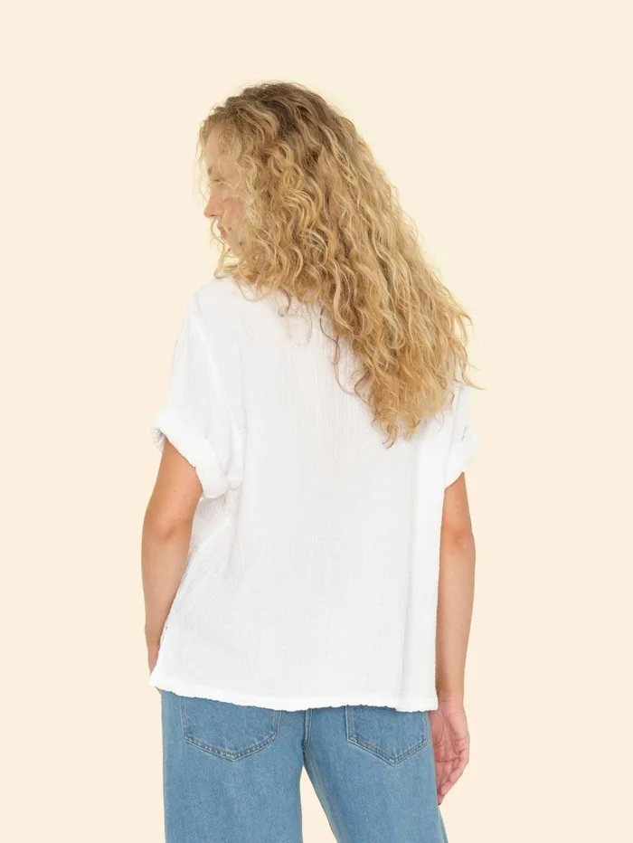 XRENA White Avery Top Women Tops XRENA White Avery Top Women Tops
