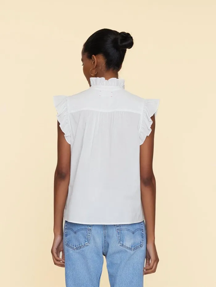 XRENA White Brenna Top Women Tops XRENA White Brenna Top Women Tops