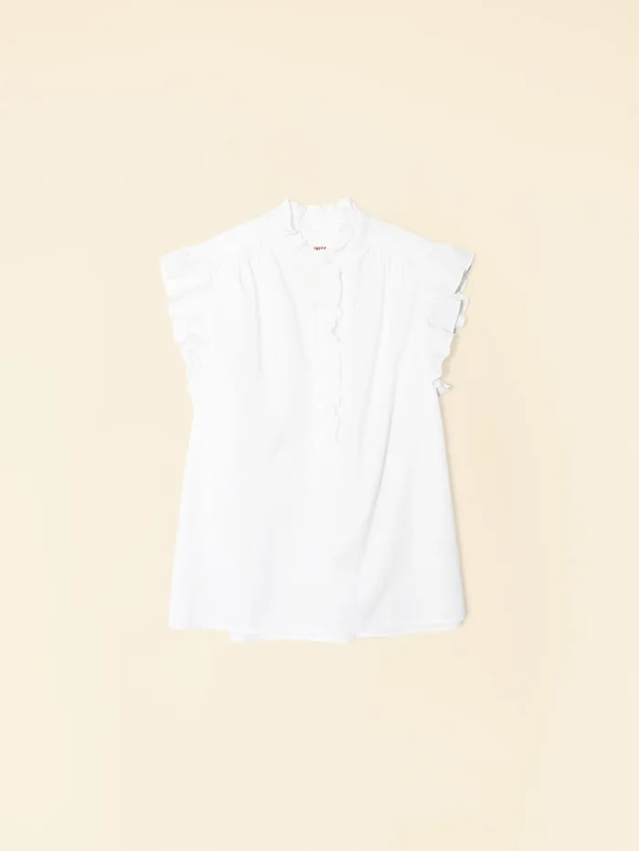XRENA White Brenna Top Women Tops XRENA White Brenna Top Women Tops