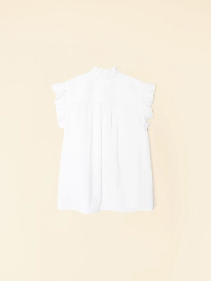 XRENA White Brenna Top Women Tops XRENA White Brenna Top Women Tops