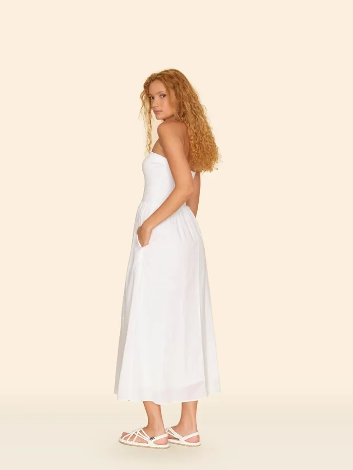 XRENA White Finnian Dress Women Dresses XRENA White Finnian Dress Women Dresses