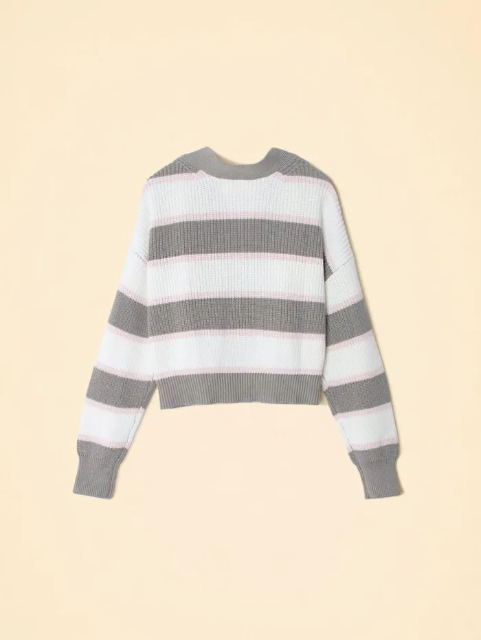 XRENA White Gray Carey Cardigan Women Sweaters and Jackets XRENA White Gray Carey Cardigan Women Sweaters and Jackets