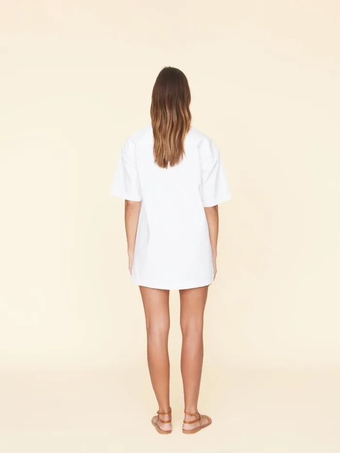 XRENA White Jaysen Denim Dress Women Dresses XRENA White Jaysen Denim Dress Women Dresses
