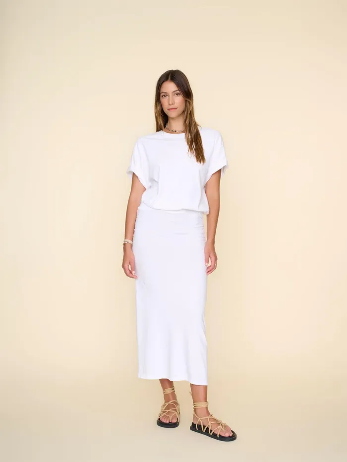 XRENA White Lenny Skirt Women Skirts