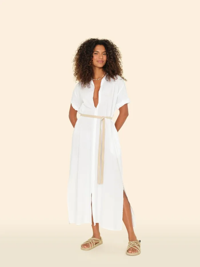 XRENA White Linnet Dress Women Dresses XRENA White Linnet Dress Women Dresses