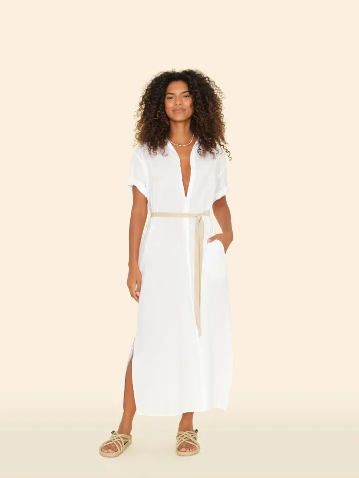 XRENA White Linnet Dress Women Dresses XRENA White Linnet Dress Women Dresses