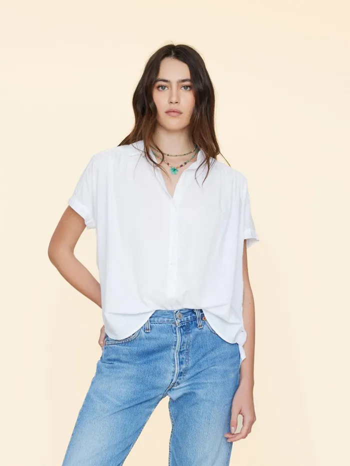 XRENA White Pax Shirt Women Shirts