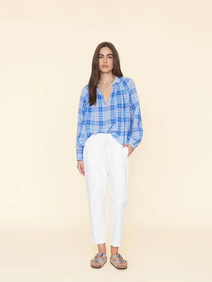 XRENA White Rex Denim Pant Women Pants and Jumpsuits