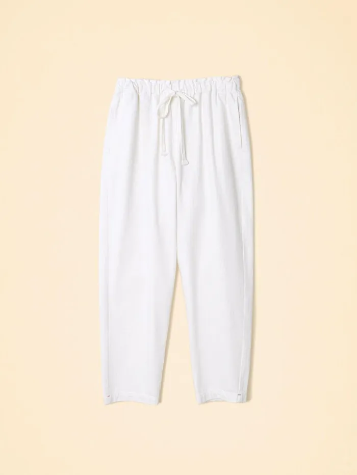 XRENA White Rex Denim Pant Women Pants and Jumpsuits
