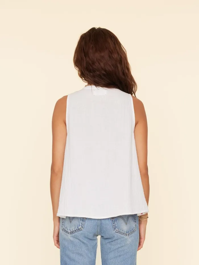XRENA White Tish Top Women Tops XRENA White Tish Top Women Tops
