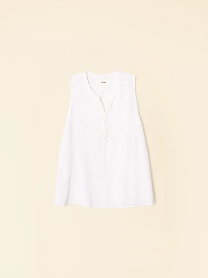 XRENA White Tish Top Women Tops XRENA White Tish Top Women Tops