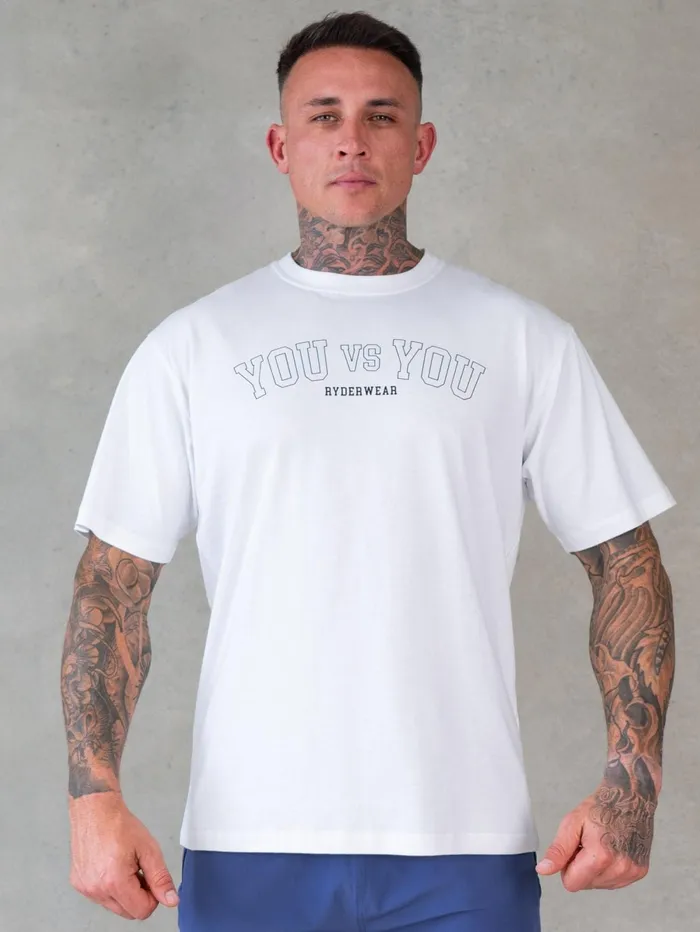 You Vs You Oversized TShirt 8211 White Men Ryderwear TShirts