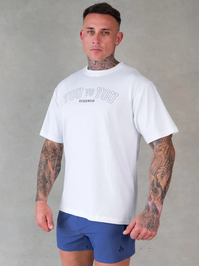 You Vs You Oversized TShirt 8211 White Men Ryderwear TShirts