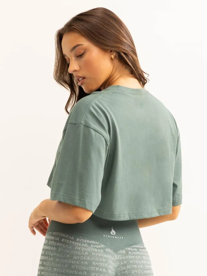 You Vs You TShirt 8211 Fern Green Women Ryderwear TShirts