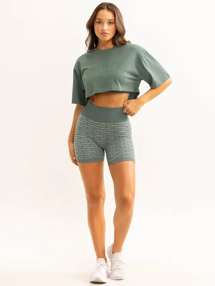 You Vs You TShirt 8211 Fern Green Women Ryderwear TShirts