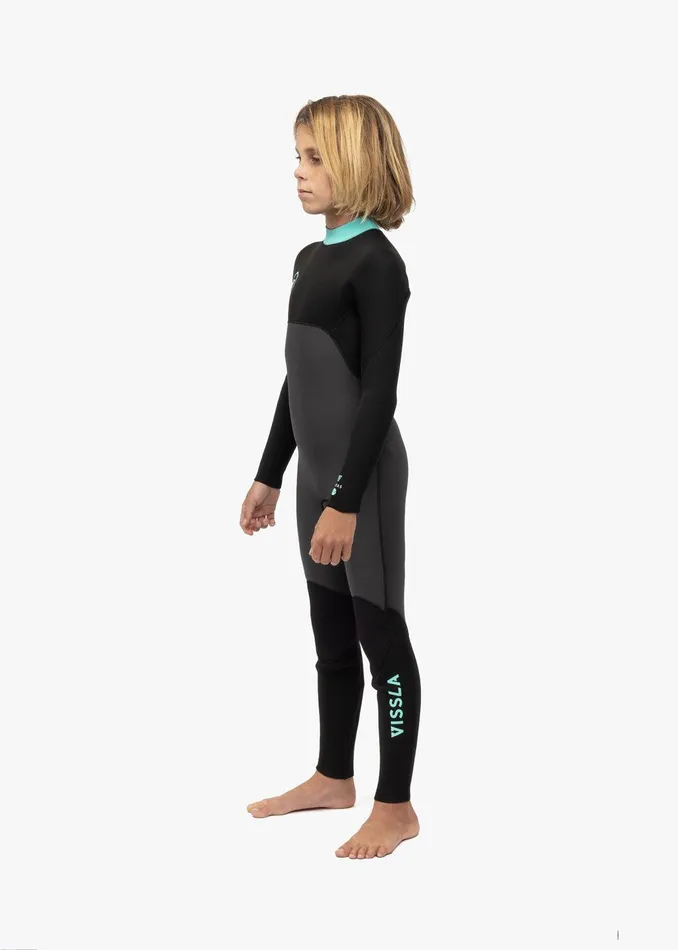 Youth Vissla 7 Seas 43 Boys Back Zip Full Suit Phantom Youth Vissla 7 Seas 43 Boys Back Zip Full Suit Phantom