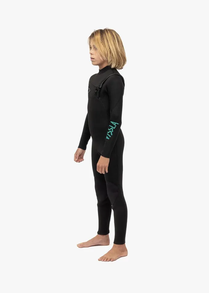 Youth Vissla 7 Seas 43 Boys Chest Zip Full Suit Black Youth Vissla 7 Seas 43 Boys Chest Zip Full Suit Black