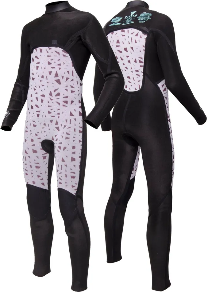 Youth Vissla 7 Seas 43 Boys Chest Zip Full Suit Black Youth Vissla 7 Seas 43 Boys Chest Zip Full Suit Black