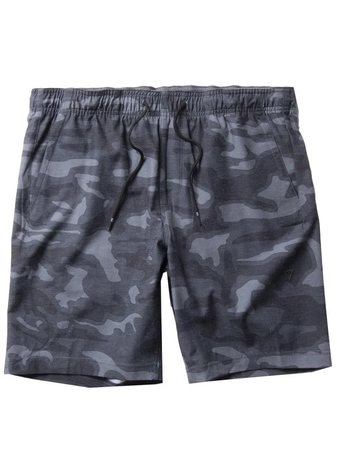 Youth Vissla Hemp No See Ums Eco 17034 Boys Elastic Walkshort GRAPHITE CAMO