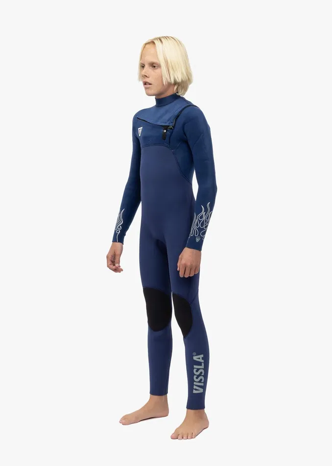 Youth Vissla High Seas Boys Fire 43 Full Chest Zip Wetsuit DEEP ROYAL Youth Vissla High Seas Boys Fire 43 Full Chest Zip Wetsuit DEEP ROYAL