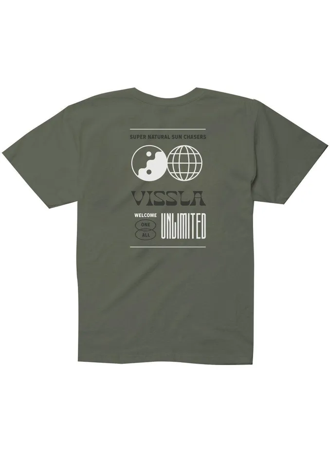 Youth Vissla One World Boys Tee Army