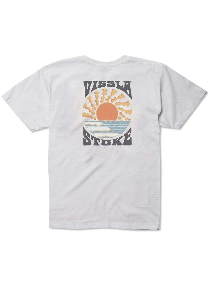 Youth Vissla Solar Spin Boys Tee White