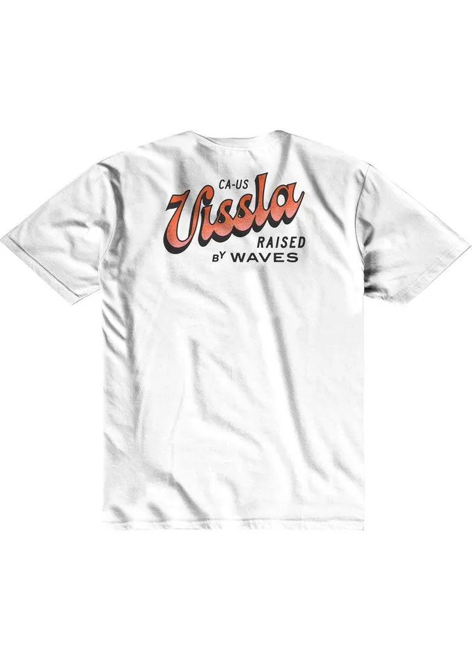 Youth Vissla Sunset Shadows Boys Tee White