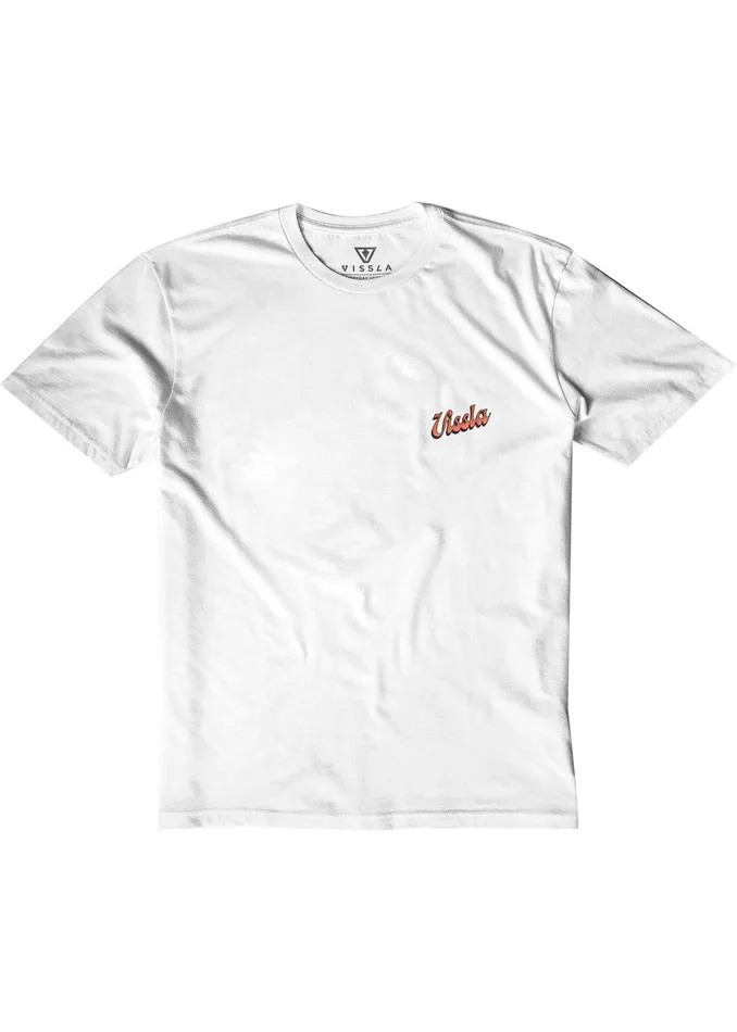 Youth Vissla Sunset Shadows Boys Tee White