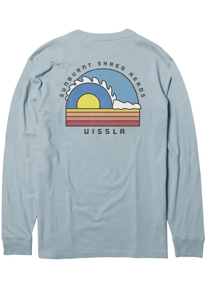 Youth Vissla Tubez Boys Ls Tee Ice Blue