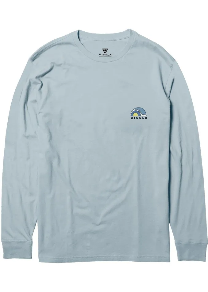 Youth Vissla Tubez Boys Ls Tee Ice Blue